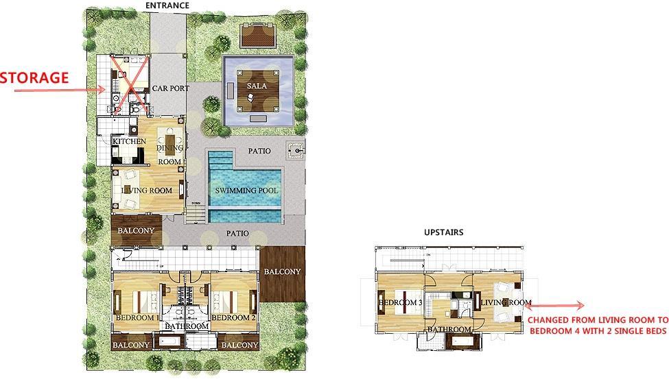Large 4 Bed Villa Short Walk To Maenam Beach Mae Nam Exterior foto
